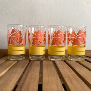 Vintage Libby Orange Glasses